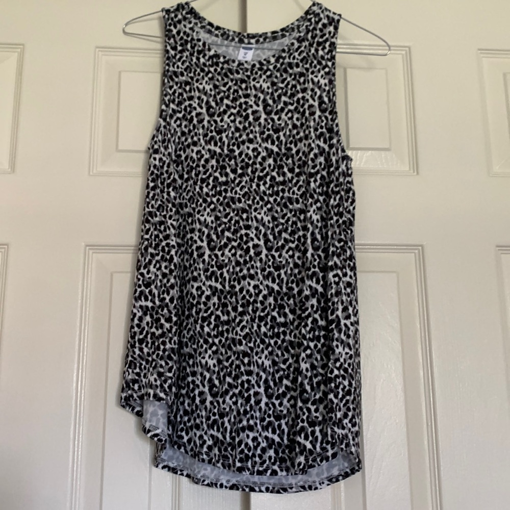 Old Navy Luxe XS Animal Print Tank Top